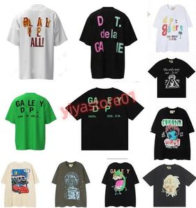 Mulheres camisetas Designer Galerias Depts Camisa Alfabeto Impressão Tendência Básica Moda Casual Solta T-shirt Curta Meia Manga Tees Branco Preto e Bege