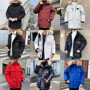 Piumino da uomo di design di lusso cappotti caldi oca lettera casual ricamo moda invernale all'aperto per coppie maschili giacca canadese