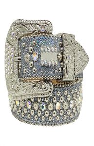 Fashion Belts for Women Designer MensSimon rhinestone belt with bling rhinestones as gift1166132