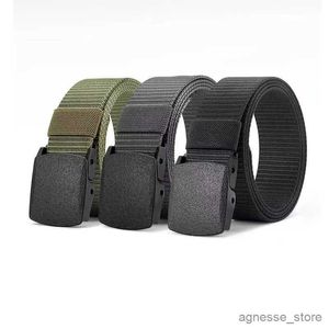 Belts Buckle Nylon Male Army Tactical Belt Mens Military Waist Canvas Belts High Quality Strap R231206