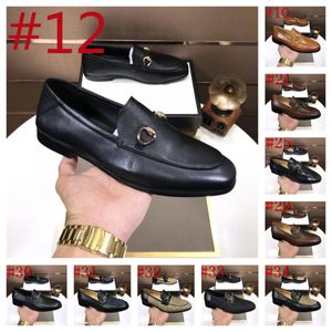 2023 Plus Size Plaid Blue Mens Dress Shoes Luxury British Men Formal Wedding Casual Business Läder Oxfords Loafers Leather Shoes Wedding Oxford Storlek 38-46