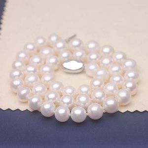 Chains Wholesale Of Pearl Necklaces With High-quality White Luster And Flawless Finished Products TN163