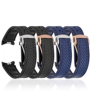 Rubber Silicone Watch Strap Fit For Omega Seamaster 300 AT150 Aqua Terra Ultra Light 8900 Steel Buckle Bracelets Watchband 20MM