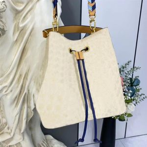 مصمم N50042 Neonoe MM Bucket Bag Bag Bag Luxurys الأكياس الأزياء النسائية عبر الجسم حقيبة اليد المطبوعة سيدات أصلية الجلود shoul2394