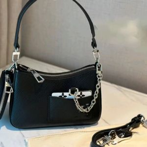 Hochwertige Damen-Handtasche, Designer-Tasche, rundes Ring-Design, hochwertiges Leder, One-Shoulder-Kuriertasche, Rindsleder, dünner Schultergurt, Mini-Tasche