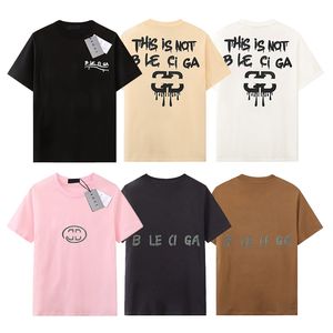 Erkek Tasarımcı T-Shirt Lüks Marka Ba T Shirtler Erkek Kadınlar Kısa Kollu Tees Yaz Gömlekleri Hip Hop Street Giyim Üstleri Şort Giysileri Çeşitli Renkler-52