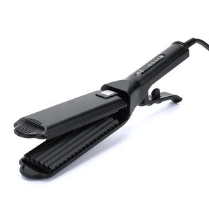 Hair Straighteners Professional ceramic corrugated iron for hair wave flat electric curling wide plate beauty and styling 231205