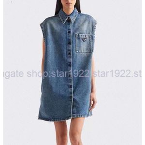 Designer Denim Women's Dress Fashion Matching Belt Girl Slim Kjol Summer Beach Street kjol Black Blue Size S-L Star1922