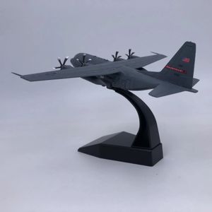 Aeronave Modle Alloy Diecast 1 200 Escala C130 Aeronave de transporte com suporte Modelo de avião para mesa Presentes adultos Decoração Coleção Presente 231206