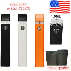 1.0ml Disposable Vape Pen Customize Logo 280mah Rechargeable Battery E-cigarettes Thick Oil Empty Vaporizer Device USA STOCK Overnight Service Quality Promised D7