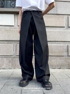 Erkekler Pantolon 27-46 2023 Erkek Kadın Giyim Giyin ve Şık Geniş Bacak Dökümlü Çift Takım Pantolon Aşıklar Artı Boyut Kostümleri