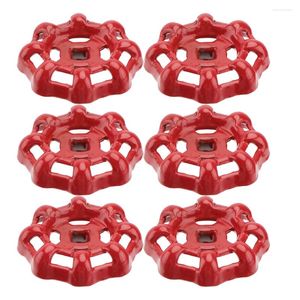 Kitchen Faucets 6 Pcs Gate Valve Handle Hose Decorative Wheel Shutoff Fitting Cast Iron Parts Metal