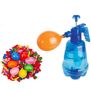 Вечерние воздушные шары, наполнитель для воздушных шаров, бутылка для рук, наполнитель для воздушных шаров с 500 воздушными шарами, водное развлечение для детей, на открытом воздухе 231206