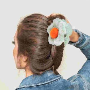Bandanas Hair Claw Clip Plush Flower Catch Sweet Barrette Women Dekoracyjny zacisk szczęki