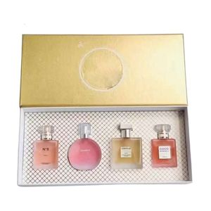 Top-Qualität von Channels Perfumes Düfte für Frauen, Luxus-Geschenkset Nr. 5, Cocoo, 25 ml x 4, Valentinstagsgeschenk, lang anhaltender, angenehmer Parfümgeruch