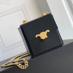 Mini Chain Arc de Triumphal Bag Cow Leather Triumphal Arch Square Box Bag Fashion Designer Women Triumphal Small Square Bag Borsa di Design Luxury Women Shoulder Bag