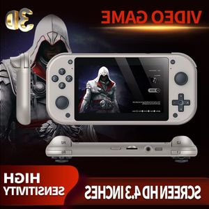 M17 Handheld Game Player 43 -calowy ekran HD Quad Core Emueuc System 10000 Gaming Retro Street Fighter Przenośne konsole gier wideo F JWWW