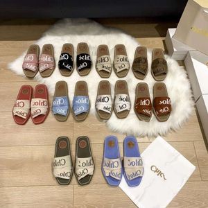Shoes Casual High Version French Fashion Brand Slippers Women's Cd Embroidered Double Layer Outsole Light Flat for Summer Wear