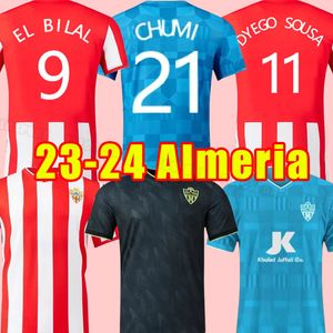 2023 2024 Union Deportiva Almeria Soccer Jerseys 14 Guti Nombre Sekou Munoz Chema Lazo Gaspar Petrovic Custom 23 24 Football Shirt