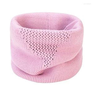 Bandane Unisex Inverno Ragazzo Ragazza Coaalr Donna Uomo Sciarpe lavorate a maglia calde Bambini Silenziatori elastici spessi Scaldacollo per bambini Sciarpa per adulti in cotone