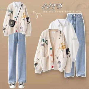 デザイナー服2021女性セーター冬カーディガンカシミアブレンドファッション高品質3色コスチューム64