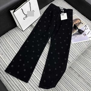 Women S Jeans For In High End Clothing Business Simple And Casual Long Pants Straight Tube Elastic Waist Print Fashionable Early Autumn