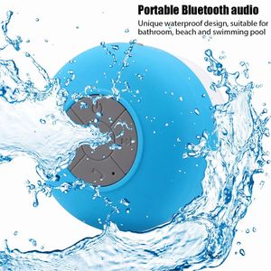 Altoparlanti per telefoni cellulari Mini altoparlante Bluetooth impermeabile audio da bagno altoparlante per doccia wireless Luce RGB per altoparlante per telefono cellulare altoparlante per auto vivavoce 231206
