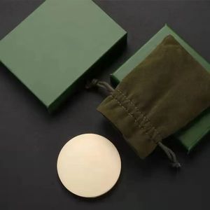 Makeup Compact Mirrors Folding Velvet Inner Packing Bag With Gift Box Portable Handheld Gift Mirror Portable Female Student Small Mirror Bronze Mirror Gift