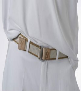 Federer Wimbledon Tennis Masters stainless steel buckle RF letters section canvas woven belt9669094