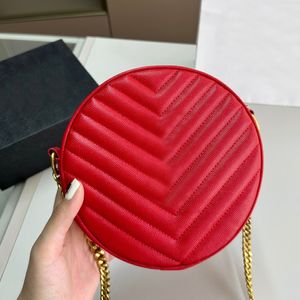 Designer bag Fashion bags Luxury bags women bags handbag Y leather Vinyle round bag leater cross body large bags chain daily casual bag 001