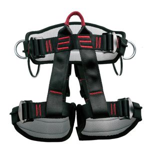 Climbing Harnesses Camping Safety Belt 25KN Outdoor Rock Climbing Outdoor Expand Training Half Protective Supplies Survival Equipment 231205