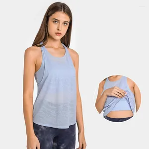 Aktif Gömlekler İki Parçasız Racerback Athletic Fitness U-Beck Sport Tank Tops Spor Salonu Çalışan Yoga Egzersiz Kadınlar yelek