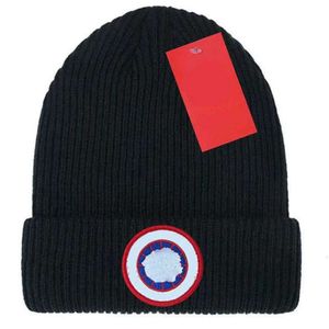 Beanie/Skull Caps Beanie/Skull Caps Designerスタイリッシュなガチョウの頭蓋骨レターJacquard Beanie Men Wame Woot Hat Canada Canada Ski High Quality