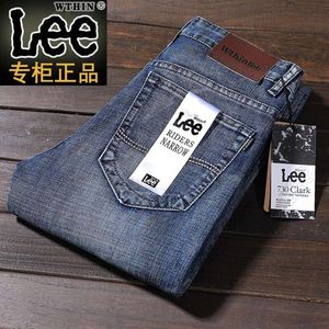 Hösten äkta wthin Lee jeans herrar raka löst elastiska avslappnade byxor smala fit herrbyxor grossist