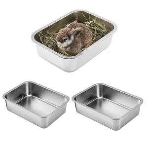 Other Cat Supplies Stainless Steel Litter Box for Cat Rabbit Pet Odor Control Non Stick Smooth Surface Easy to Clean Never Bend Rust Proof 231206