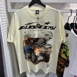 2024ファッション新しいメンズTデザインメンズTシャツシャツ半袖ティーメンズ高品質のストリートウェアヒップホップHellstar US Aize S-XLデザイナーパーカーハーディ