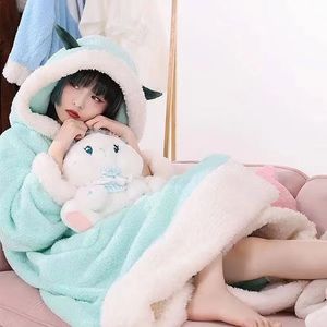 Women's Robe Kawaii Genshin Impact Plush Toys Scaramouche Ganyu Klee Plush Pajamas Soft Stuffed Home Clothes Robe Cute Men Women Night Cloth 231206