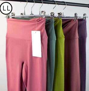 LL Pantaloni Yoga Push Up Leggings Fitness Donna Morbida Vita Alta Hip Lift Elastico T-Line Slim Fit Palestra Sport Donna Esercizio all'aperto Pantaloni da Corsa 454