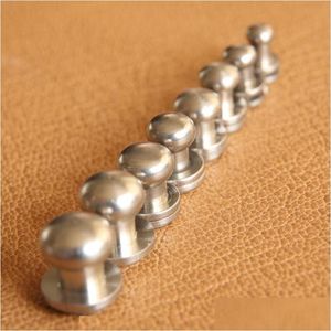 Nails Wholesale Stainless Steel Wallet Bag Screw Belt Rivet Pacifier Nail Head Monk Diy Handmade Leather Handbag Key Case Decorative H Dhmtg