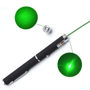 Caneta ponteiro laser 2 em 1, feixe de luz verde 5mw 532nm para montagem sos, caça noturna, ensino, reunião, ppt, presente de natal bj