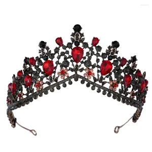Klipy włosów panna młoda crown tiara tiara inkrustowani kryształ kryształowy suknia ślubna akcesoria sprzedające hurtowe multi
