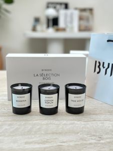 All match for men women Candle perfume set 70g 3pcs La Selection burning rose bibliotheque fleur fantome fragrance long lasting kit as gift Free Ship DA2F