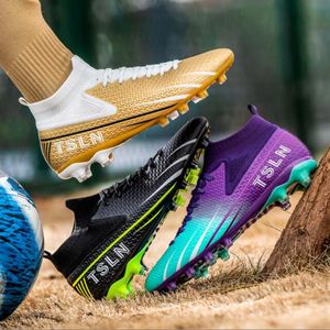 High Top Football Boots TF/AG Vuxen Youth Professional Training Footch Shoes Fashionabla Trendy Lightweight Anti Slip Sneaker