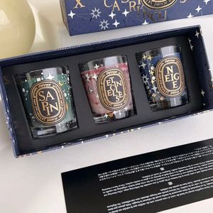 2023 Christmas Candles Gifts Set Luxury Dip Collection Scented Fragrance Perfume Candles Birthday Wedding Party Favors Home Decorations