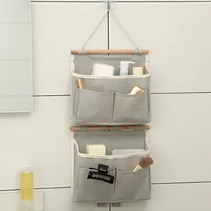 Caixas de armazenamento bolso frontal pendurado saco capacidade sacos de parede para porta do banheiro organização vários bolsos chave óculos de sol pequeno