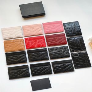 أزياء Caviar Sheepeskin Ladies Crex Card حامل المصمم Wallet328W