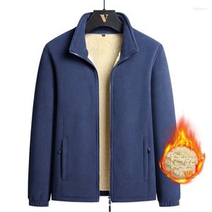 Men's Jackets CASUMANL 2023 M-8XL Size Mens Winter Jacket Baggy Fleece Warm Zip-up For Man Midlife Korean Casual Oversize Coat