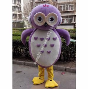 Tamanho adulto Owl Mascot Costume Cartoon Tema Personagem Carnaval Unisex Halloween Birthday Party Fancy Outdoor Roupet For Men Women