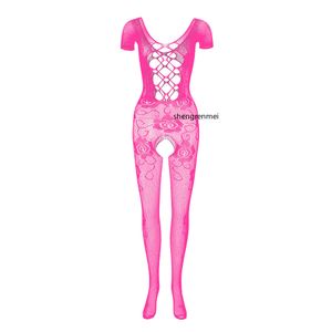 Adult Fun Sleepwear For Men S Lingerie Flower Fishnet Bodysuit Exotic Apparel Open Crotch Nightwear Gay Jumpsuit Sexy Costumes