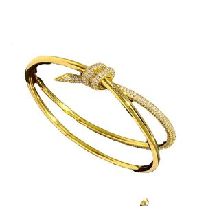 Bangle ISM Double-Layer Diamond Sncrusted Rope Bracelet Same